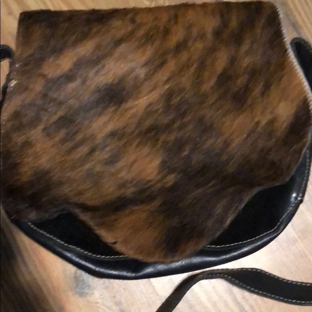Anthro Calf Hair Cavalino Rioja Saddle Bag